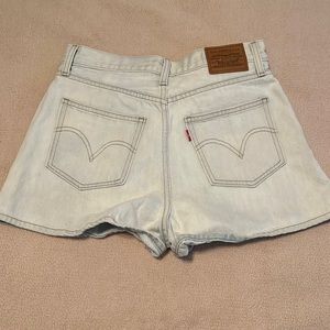 Levi light wash shorts